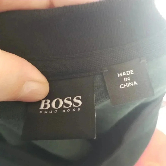 HUGO Boss Black Green Crewneck  Cotton L - Picture 3 of 11